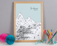 Load image into Gallery viewer, Personalised St Lucia Print
