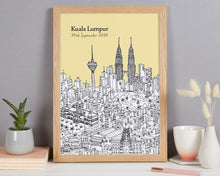 Load image into Gallery viewer, Personalised Kuala Lumpur Print
