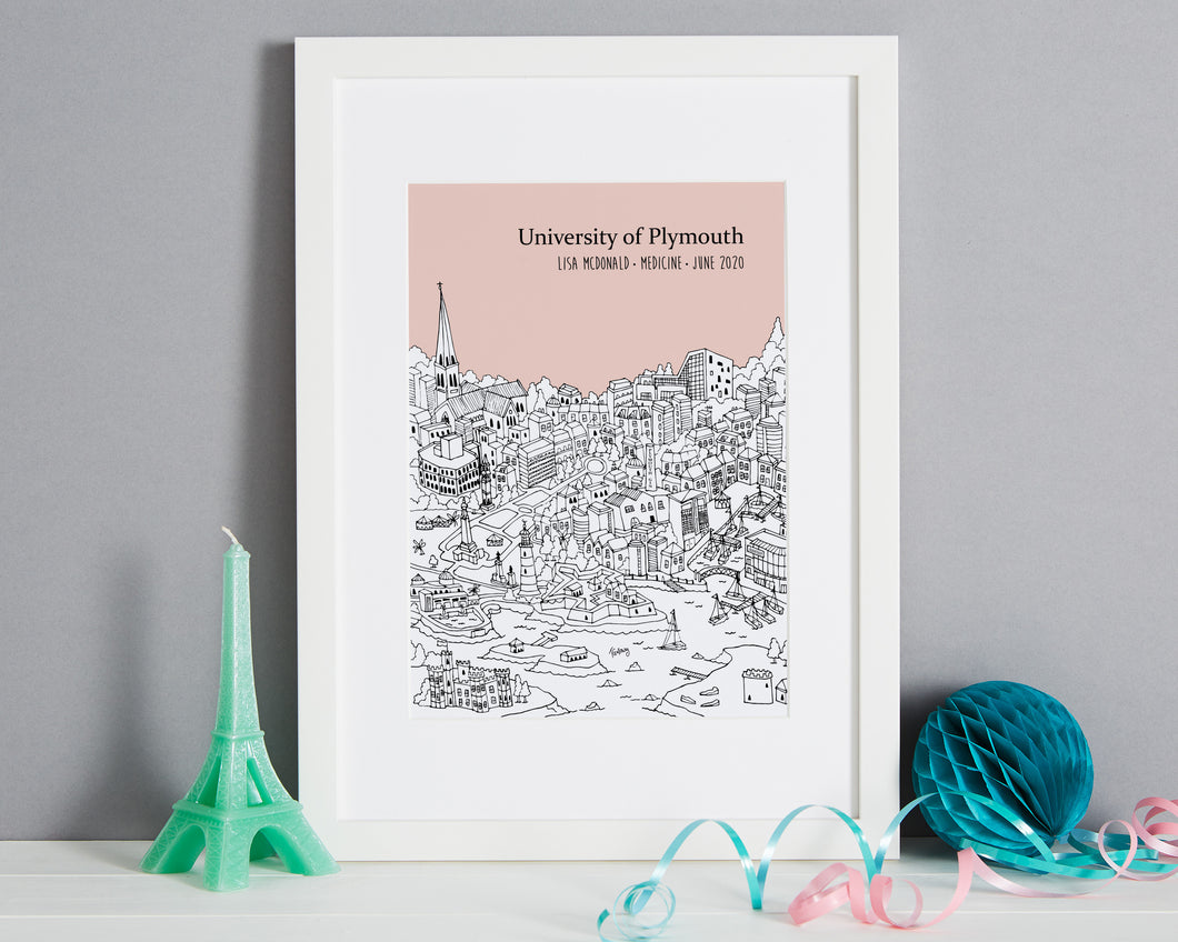 Personalised Plymouth Graduation Gift